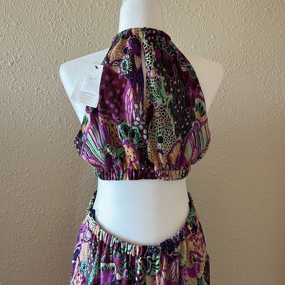 A.L.C Silk Waverly Orchid Dress Size 12 - Picture 9 of 12
